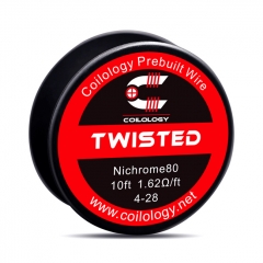 Authentic Coilology NI80 Twisted 4-28 AWG Prebuilt Spool Wire 10 Feet - 1.62ohm