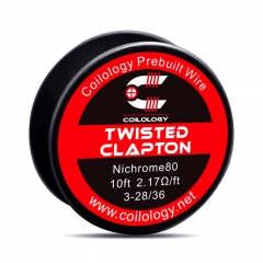 Authentic Coilology NI80 Twisted Clapton 3-28/36 AWG Prebuilt Spool Wire 10 Feet - 2.17ohm