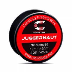 Authentic Coilology NI80 Juggernaut 2-26/2-36 AWG Prebuilt Spool Wire 10 Feet - 1.46ohm
