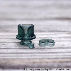 DEV Whistle V3 Style 510 PMMA Drip Tip + Switch Button + Wattage Button for DotMod DotAIO Pod - Army Green
