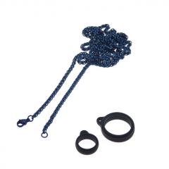 Necklace Lanyard with Connector for E-Cigarette / Pod Vape Kit / Vape Mod Kit - Blue