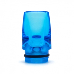 510 Long PMMA Drip Tip for DotMod DotAIO Pod / Billet BB Box Mod / RDA / RTA / RDTA -  Translucent Blue