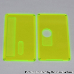 Authentic MK MODS Replacement Front + Back Cover Panel Plate for BB Billet Box - Fluo Green