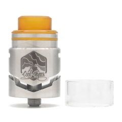 Authentic Cool Vapor Cavalry 24.5mm RDTA Rebuildable Dripping Tank Atomizer w/ BF Pin 3ml - Silver