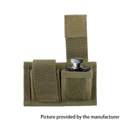 Outdoor Tactical 1000D Nylon Wear Belt Dual Pocket Revolver Ammo Bag Hunting Accessory Bag - Green