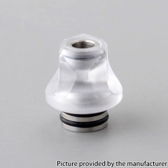 Monarchy Cyber 2 Style 510 Drip Tip SS Base + PC Mouthpiece -  Translucent