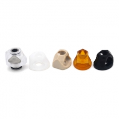 Monarchy Cyber 2 Style 510 Drip Tip Set Stainless Steel Base + 5PCS Mouthpiece - Silver