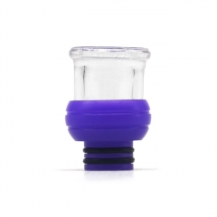 510 Drip Tip Resin + Glass Mouthpiece for RTA RDA Vape Atomizer ( B Version ) - Purple