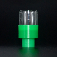 510 Drip Tip POM + Glass Mouthpiece for RTA RDA Vape Atomizer - Green