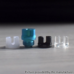 Authentic MK MODS Titanium TA Integrated Drip Tip Set for BB Billet Boro AIO Box Mod - Tiffany Blue
