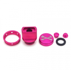 510 Drip Tip + Button Set for dotAIO Mod - Pink