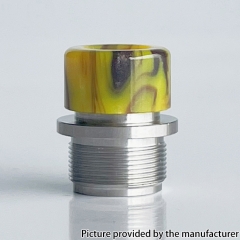 Dot Aio Wildtip Style Resin + Stainless Steel Integrated Drip Tip for AIO Box Mod - Yellow