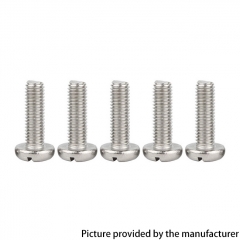 Replacement Slotted Screws M1.6*4mm for KF X Style 22mm RTA KF BB RBA Deck 10pcs - Sliver