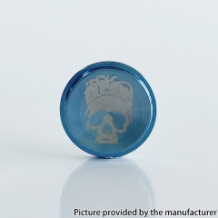 Monarchy Mnch Style Titanium Button for Billet Box Boro Mod - Blue