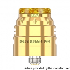 (Ships from Bonded Warehouse)Authentic Hellvape Dead Rabbit Pro 24mm RDA - Gold