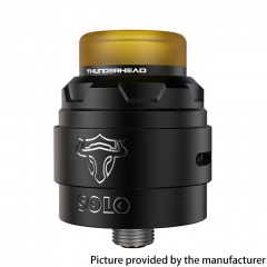 Authentic ThunderHead Creations THC Solo RDA V1.5 24mm 2ml with BF Pin - Silver Black