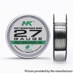 NK NI90 Round Silk 27GA Heat Wire 30Feet