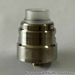 Mojia Reload S Style 316SS 24mm RDA Rebuildable Dripping Atomizer w/BF Pin - Silver