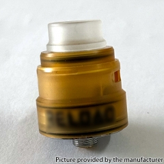 Mojia Reload S Style 24mm RDA Rebuildable Dripping Atomizer w/BF Pin - Yellow