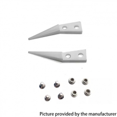 Replacement Bevel Heads for Ceramic Tweezers - White