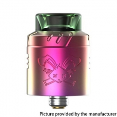 (Ships from Bonded Warehouse)Authentic Hellvape Dead Rabbit Solo 22mm RDA - Rainbow