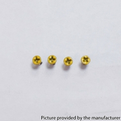 Authentic MK MODS Replacement Screws for Raga Aio Kit 4PCS - Yellow