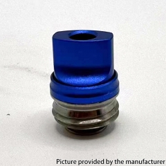 Hybrid Ultra Whistle Style 510 Drip Tip for SXK BB Billet Boro AIO Mod - Blue