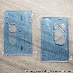 Acrylic Replacement Cover Panel Plate for Pulse Aio V2 Mod 2PCS - Transparent Blue