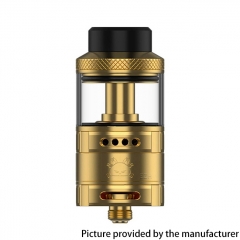 (Ships from Bonded Warehouse)Authentic Hellvape Fat Rabbit Solo RTA 25mm DL / RDL 4.5ml - Gold