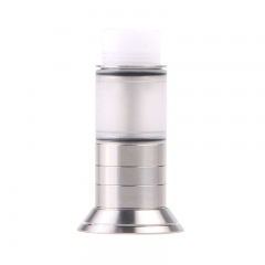 Origen Little Style Tank Bottom Feeding 316SS Atomizer with Beauty Ring by SER - Silver