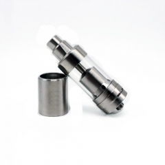 SJMY KF5 Style 4ml 316SS RTA Rebuildable Tank Atomizer - Silver