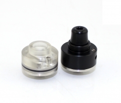 SXK Shift RDA Style Bottom Feeding Rebuildable Dripping Atomizer with Extra Cap - Black