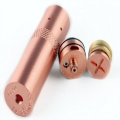 Kennedy Style 24mm Hybrid Mechanical Mod + Kennedy Trickster 24 Style RDA Kit - Copper