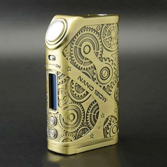 Authentic Teslacigs  Nano 120W VW TC APV Box Mod - Brass