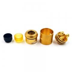 Druga Style 24mm CSS Rebuildable Dripping Atomizer - Brass
