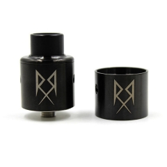 Recoil Style RDA 24mm Rebuildable Dripping Atomizer with Extra Cap - Black