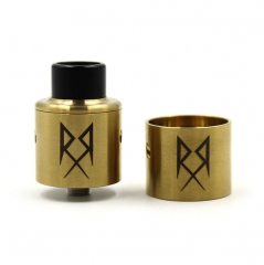 Recoil Style RDA 24mm Rebuildable Dripping Atomizer with Extra Cap - Gold