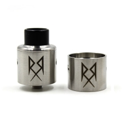 Recoil Style RDA 24mm Rebuildable Dripping Atomizer with Extra Cap - Silver