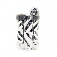 Fast Twist Gyre Style Series Aluminum Mechanical Box Mod - Silver