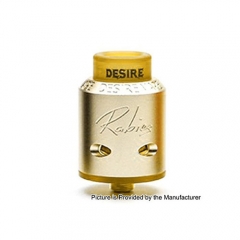 Authentic Desire Rabies 24mm RDA Rebuildable Dripping Atomizer - Gold