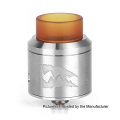 Deathwish Death Wish Style 24mm RDA Rebuildable Dripping Atomizer w/ Bottom Feeding Pin - Silver