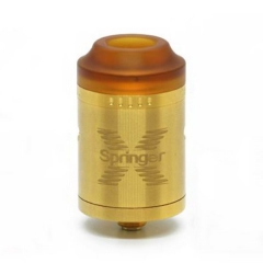 Springer X Style 24mm RDA Rebuildable Dripping Atomizer - Gold