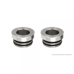 Authentic Iwodevape Stainless Steel 810 to 510 Drip Tip Adapter (2-Pack) - Silver