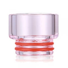 Glass Wide Bore Drip Tip for SMOK TFV8 Clearomizer - Pink
