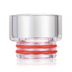 Glass Wide Bore Drip Tip for SMOK TFV8 Clearomizer - White