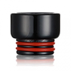 Glass Wide Bore Drip Tip for SMOK TFV8 Clearomizer - Black