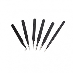 WLXY WL-ESD Durable Steel Tweezers Set (6 PCS)