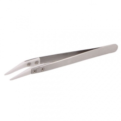 35 Degree Ceramic Tweezers - Silver