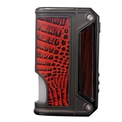 Authentic Lost Vape Therion BF Squonker DNA75C TC VW APV Box Mod - Wood+ Red Crocodile