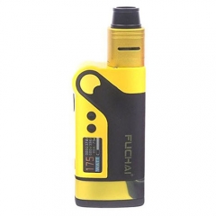 Authentic Sigelei Fuchai Vcigo K2 175W TC VW APV Box Mod + Cubic RDA Kit - Yellow